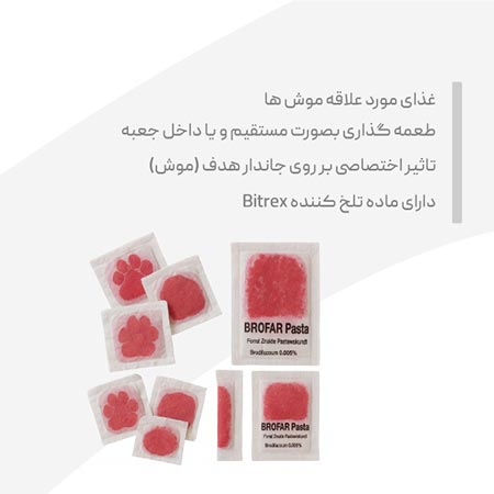 از بین برنده موش-طعمه موش پاستا