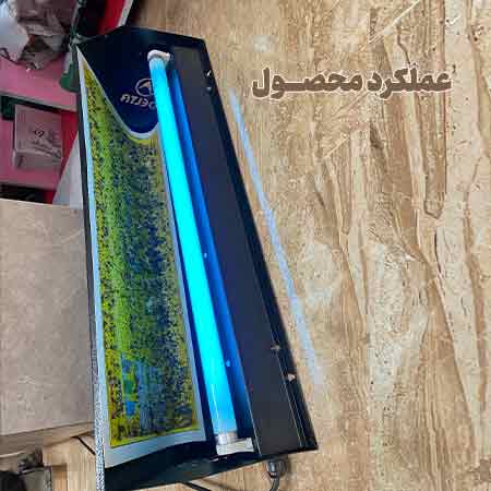 دستگاه حشره کش برقی با تله چسبی  deltrap مدل دیواری فلزی DF145